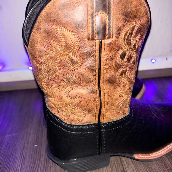 DAN POST BOYS' LITTLE RIVER WESTERN BOOTS - SQUARE TOE