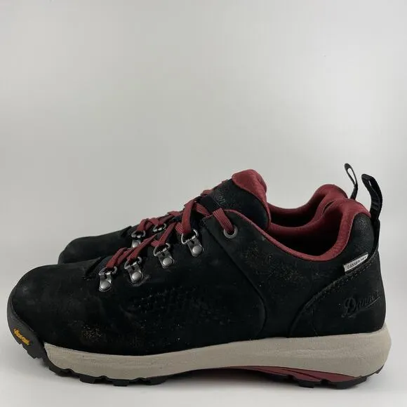 Danner Inquire Low 3” Hiking Boots Low Womens Size 9.5 Black Suede Waterproof