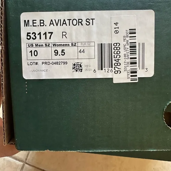 Danner M.E.B. Aviator Steel Toe Boots