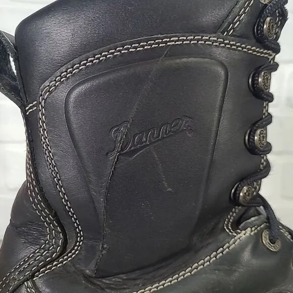 DANNER QUARRY 8&quot; Black AT 14546 Steel-Toe Boots  Pre-Owned Sz 13 D