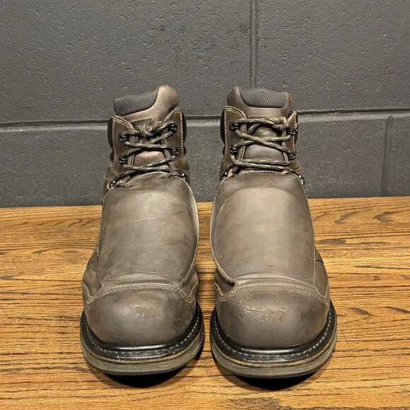 Danner Steel Yard Brown Steel Toe MET Guard 6” Work Boots Men’s 12 D