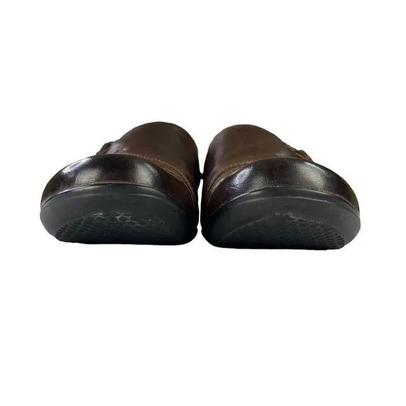 Dansko Franny Brown Milled Nappa Leather Slip On Comfort Shoes Womens Size 7.5-8