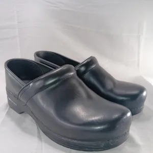 Dansko Professional Clogs Men 46 Wide US 12.5/13  Black Leather Shoes Healthcare