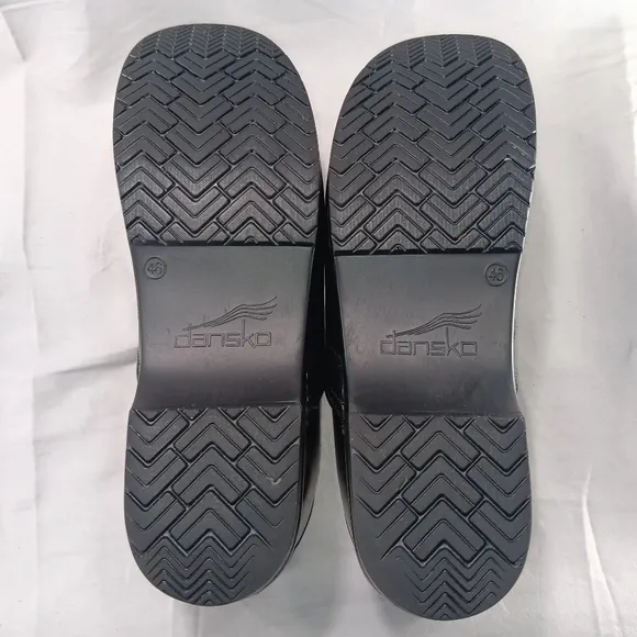 Dansko Professional Clogs Men 46 Wide US 12.5/13  Black Leather Shoes Healthcare
