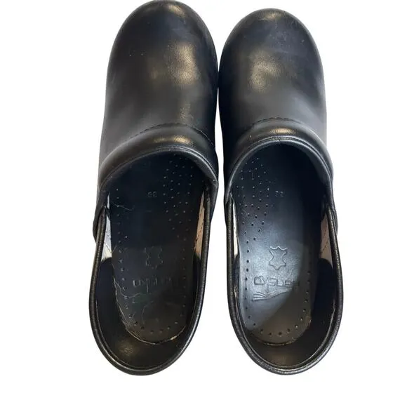 Dansko Professional Women's Clogs Black Comfort, Nursing Sz 38, 7.5