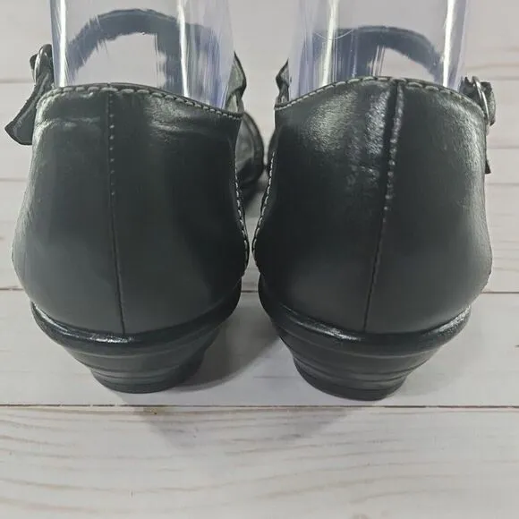 Dansko Shoes Womens 39 Calliope Sandal Black Leather Strappy Buckle‎ Comfort
