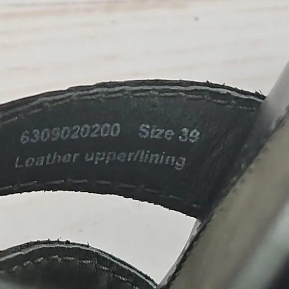 Dansko Shoes Womens 39 Calliope Sandal Black Leather Strappy Buckle‎ Comfort