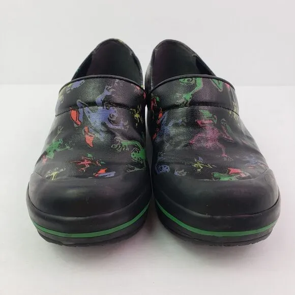 Dansko Vegan Tree Frogs Womens Size 36 US 5.5-6 Black Slip On Work Clog Shoes