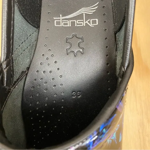 Dansko Women's Professional Patent Leather Clog Night Bloom