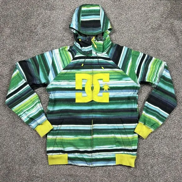 DC Shoe Spectrum Jacket Softshell Snowboard Ski sulphur spring stripe Mens Large