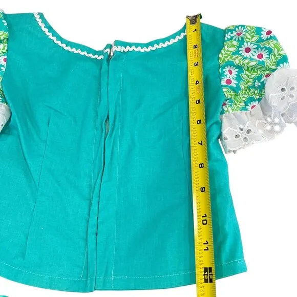 Designs by Holly DBH Green Beauty Pageant Spring Casual Wear Outfit 4/5