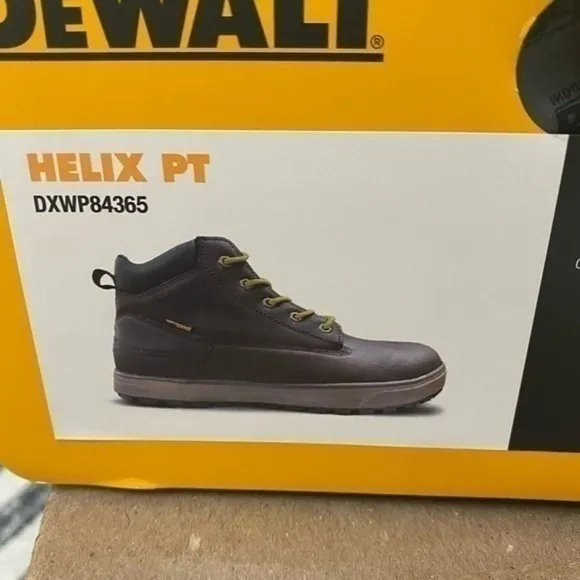 DEWALT Men's Helix ST Waterproof 6 in. Work BootsSteel Toe - Brown Size…