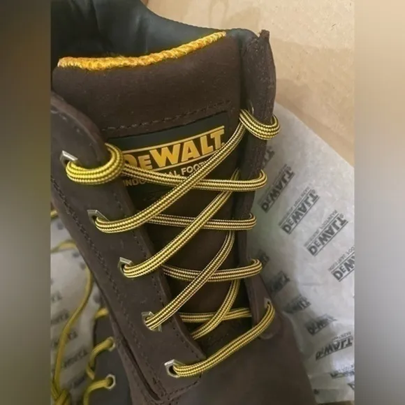 DEWALT Men's Helix ST Waterproof 6 in. Work BootsSteel Toe - Brown Size…