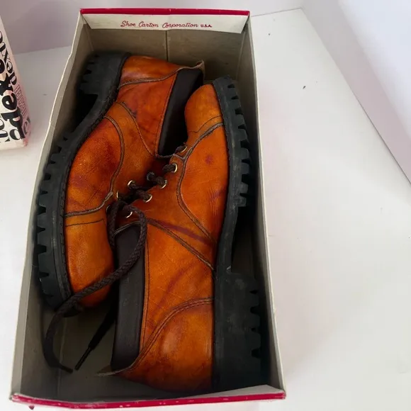 Dexter Ladies Alpine Hiker leather shoes Brawnee golden brown in original box