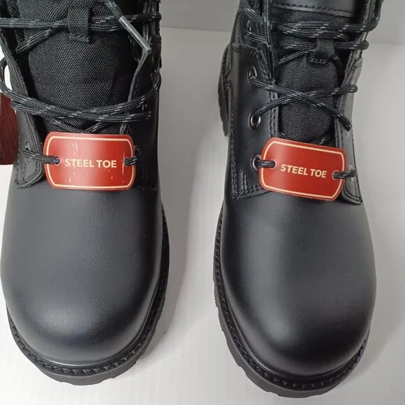 Dexter Steel Toe Boots Mens 11 Black Lace-Up Oil Resistance Workwear Utility NWT