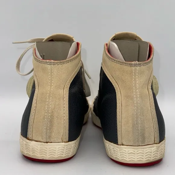 Diesel Yuk &amp; Net Yuk Men's Navy Leather US Size 11 High Top Sneaker RN93243