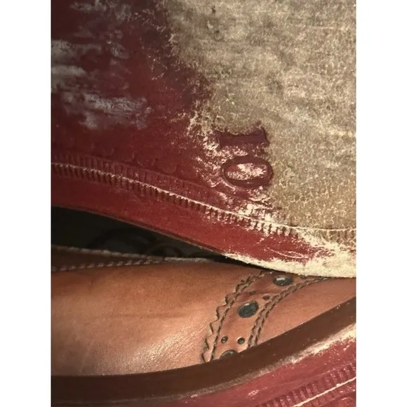 Dino Corvari Men's brown Wingtip Leather Chukka Boots Size 10 Handmade‎ in Italy