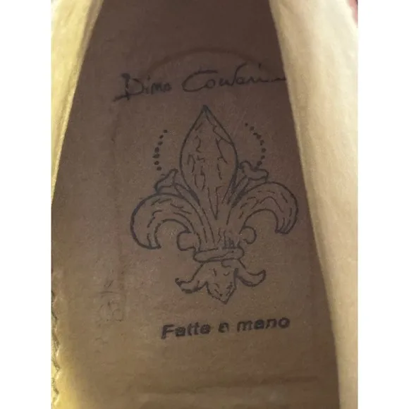 Dino Corvari Men's brown Wingtip Leather Chukka Boots Size 10 Handmade‎ in Italy