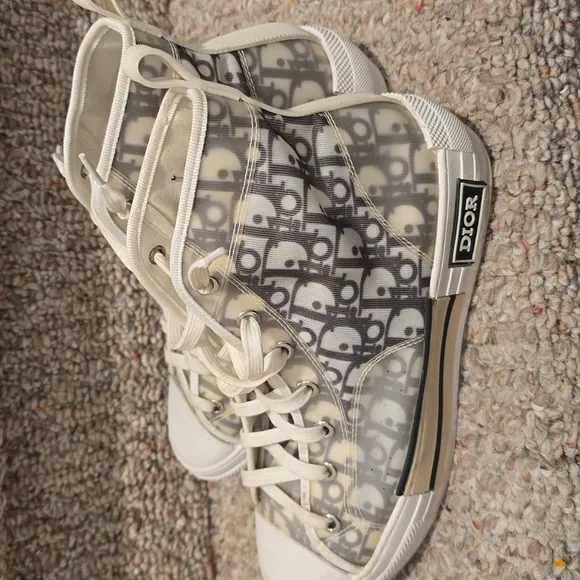 Dior Women's High-Top Sneakers - White and Gray