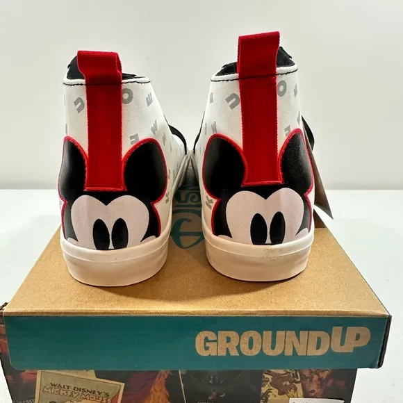 Disney  Ground Up Mickey Mouse Youth High Top Sneakers, Size 5