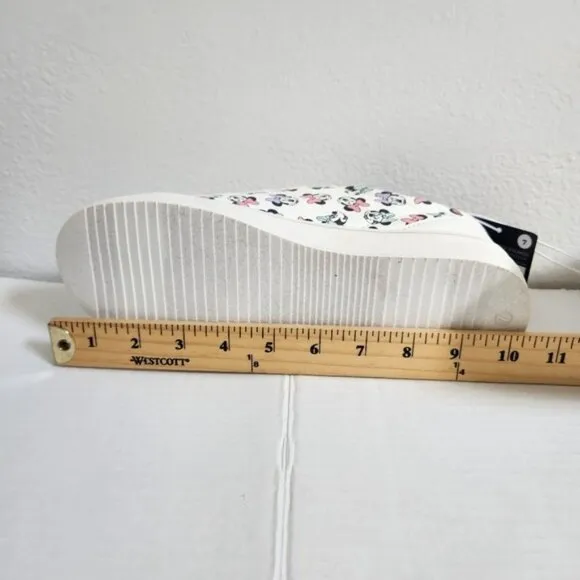 Disney Minnie Mouse White and Purple Sneakers with Chunky Platform Sole