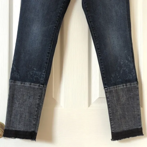DL1961 Florence Instasculpt Dark Wash Mid Rise Ankle Cropped Skinny Jeans 27