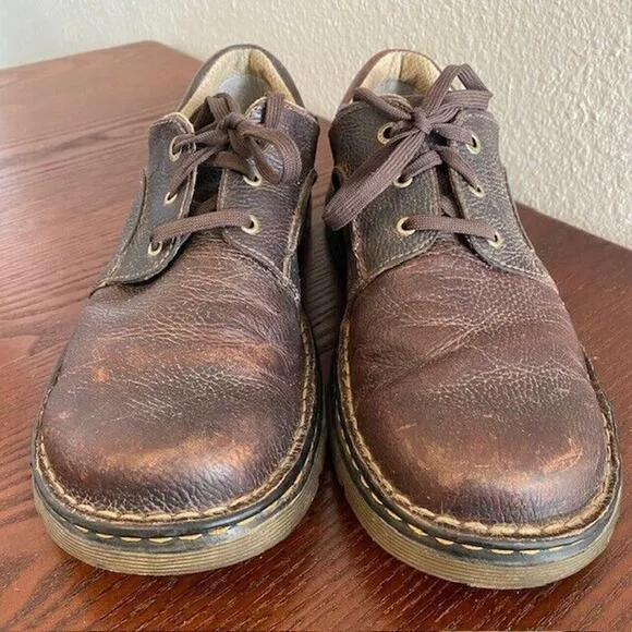 Doc Martens Mens Size 12M/46 EU Brown Oxford Leather Work Casual Tie Shoes 11194