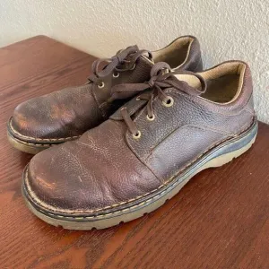 Doc Martens Mens Size 12M/46 EU Brown Oxford Leather Work Casual Tie Shoes 11194