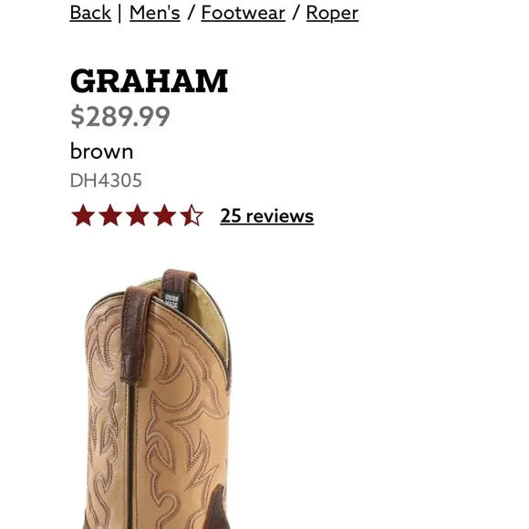 Double H Graham Brown Boots- New
