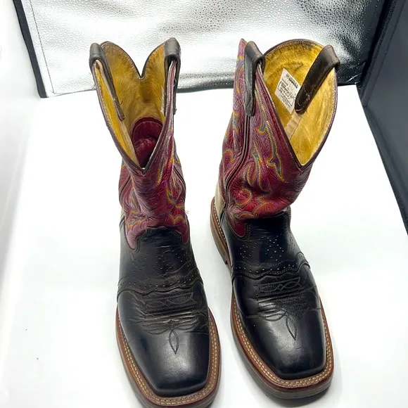 Double H leather boots for men size 7D with steel toe