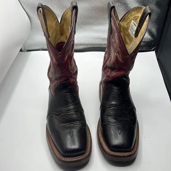 Double H leather boots for men size 7D with steel toe