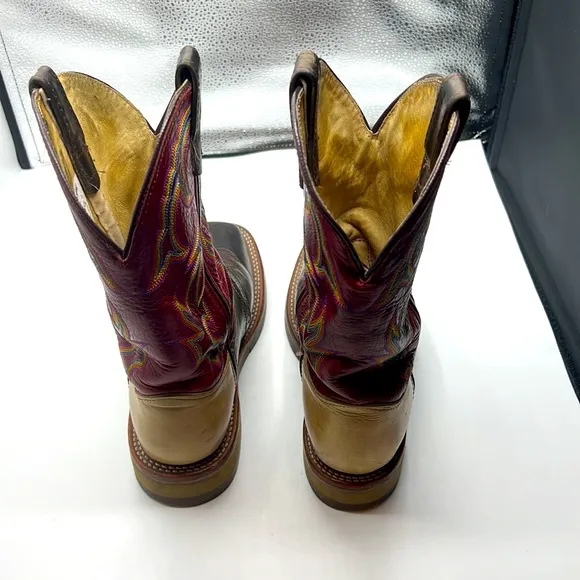 Double H leather boots for men size 7D with steel toe