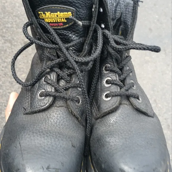 Dr Doc Martens Industrial Steel Toe Safety Boots ASTM F2413-18 Size 38