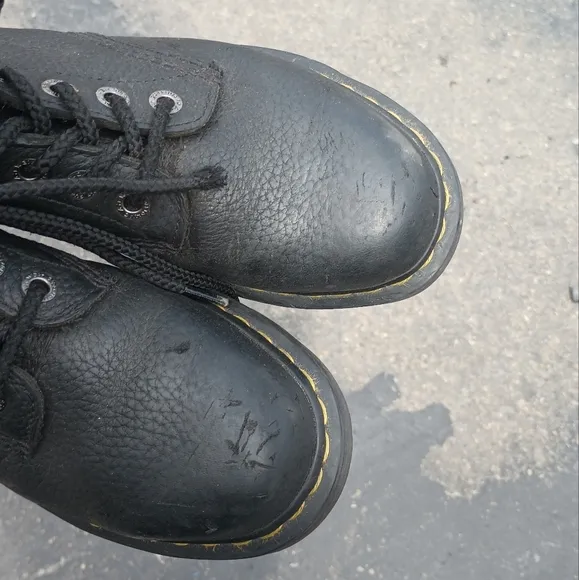 Dr Doc Martens Industrial Steel Toe Safety Boots ASTM F2413-18 Size 38