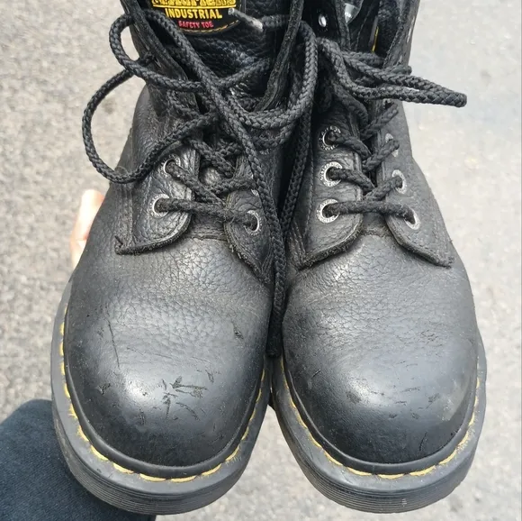 Dr Doc Martens Industrial Steel Toe Safety Boots ASTM F2413-18 Size 38