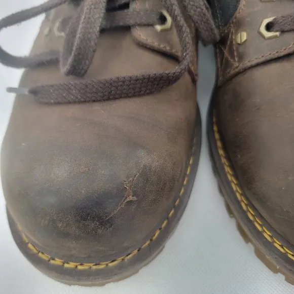 Dr. Doc Martens Mens US 11 Shoes BROWN Leather JESSE 5 Eye Walking Low Top