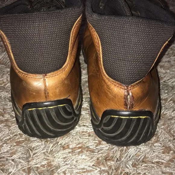 Dr. marten steel toe leather boots