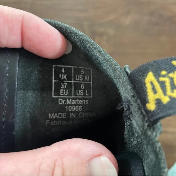 Dr Martens 10 hole steel toe boots 10966