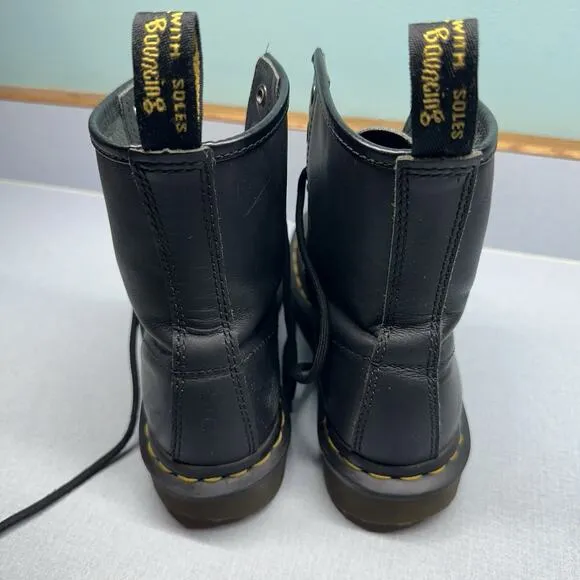 Dr. Martens Boots Womens Size 5 Us Soft Toe 1460 Slip Resistant Work Black