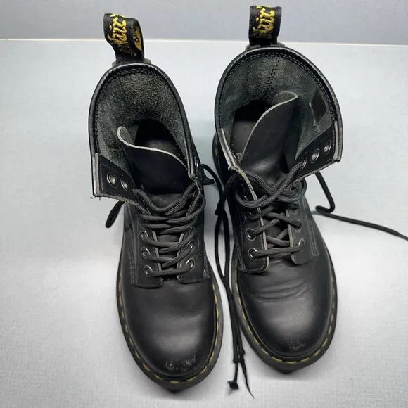 Dr. Martens Boots Womens Size 5 Us Soft Toe 1460 Slip Resistant Work Black