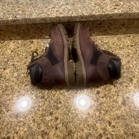 Dr. Martens Brown Leather Jamie Moc Toe Boots W9 M8