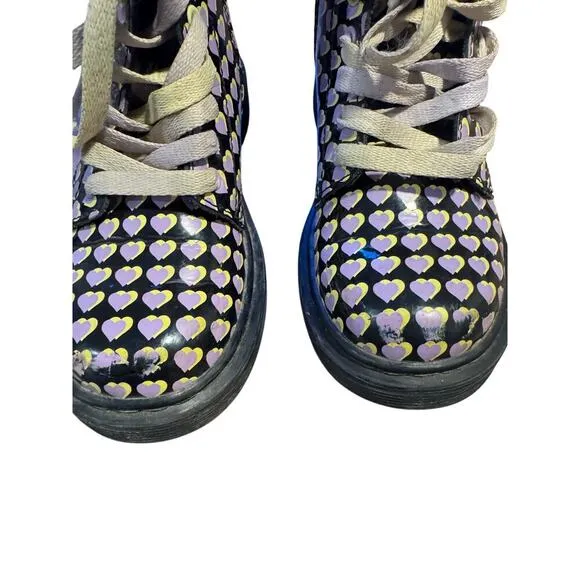 Dr. Martens Kids Collection 1460 Lace up Boots Purple Hearts SIZE 12