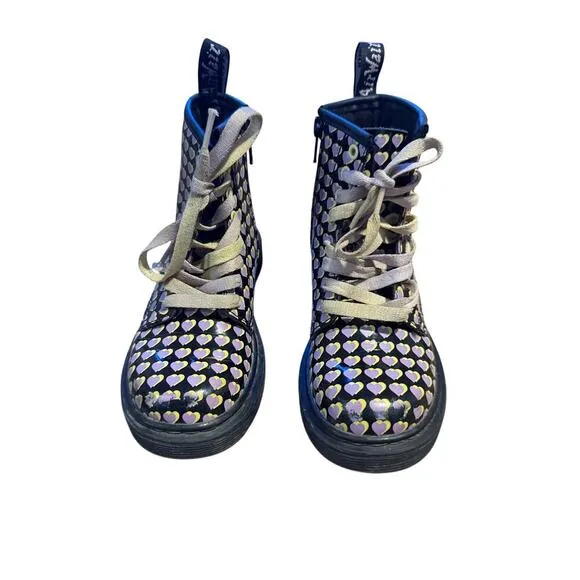 Dr. Martens Kids Collection 1460 Lace up Boots Purple Hearts SIZE 12