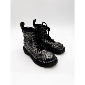 Dr. Martens size 13 Youth 1460 Crinkle Metallic Lace Up Boots
