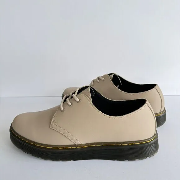 Dr. Martens Zavala Lo Taupe Leather Oxford Shoes Mens Sz 10 Women Sz 11 Unisex