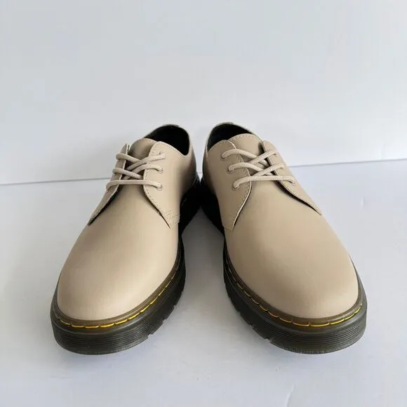Dr. Martens Zavala Lo Taupe Leather Oxford Shoes Mens Sz 10 Women Sz 11 Unisex