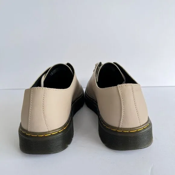 Dr. Martens Zavala Lo Taupe Leather Oxford Shoes Mens Sz 10 Women Sz 11 Unisex