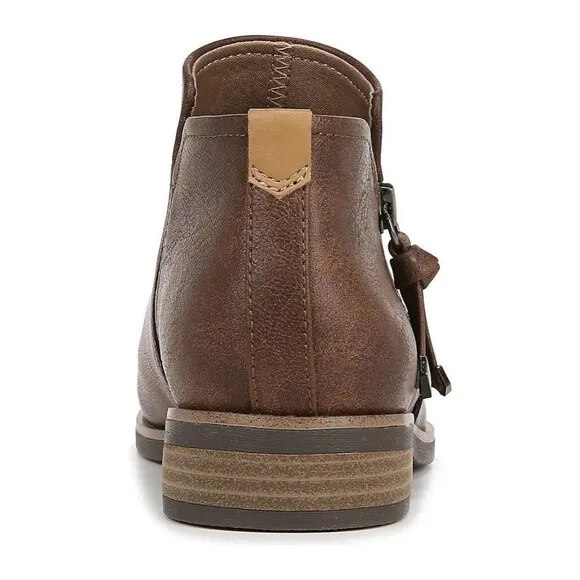 Dr. Scholl's Shoes Womens Astir Brown Faux Suede Ankle Booties Shoes NWT