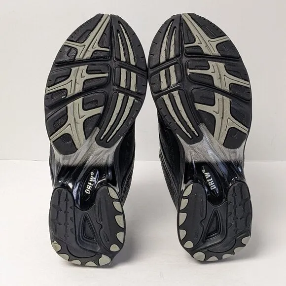 Drew Jimmy Walking Sneakers, Black Leather, Men's 9 M