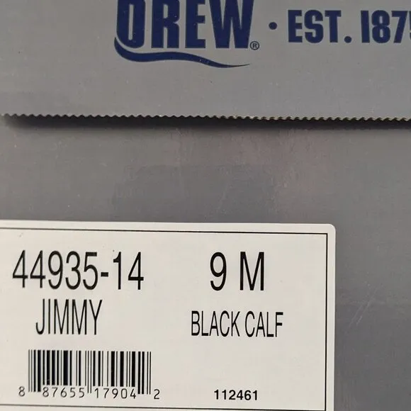 Drew Jimmy Walking Sneakers, Black Leather, Men's 9 M